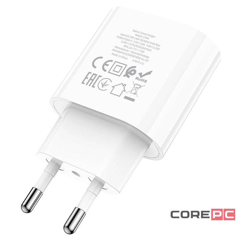 Сетевое зар. устр. Hoco C94A 1C 20W белое