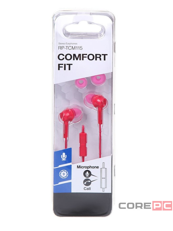 Стереонаушники Panasonic RP-TCM115GCP розовые