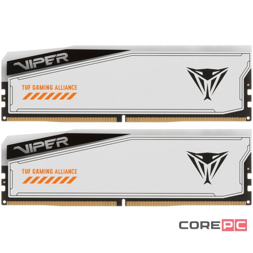 Оперативная память 32 Gb 6000 MHz PATRIOT VIPER ELITE 5 TUF GAMING RGB White (PVER532G60C36KT)