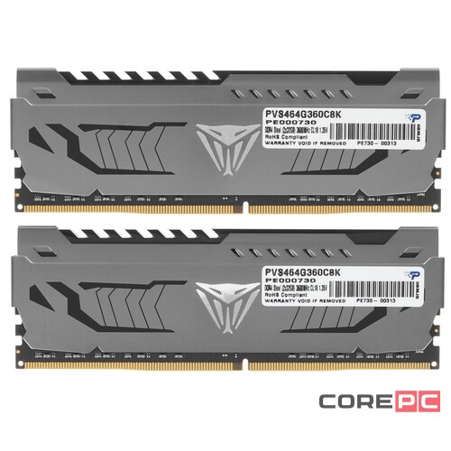 Оперативная память 64 Gb 3600 MHz PATRIOT VIPER STEEL (PVS464G360C8K)
