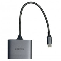 Картридер Ugreen CM387/USB-C серый