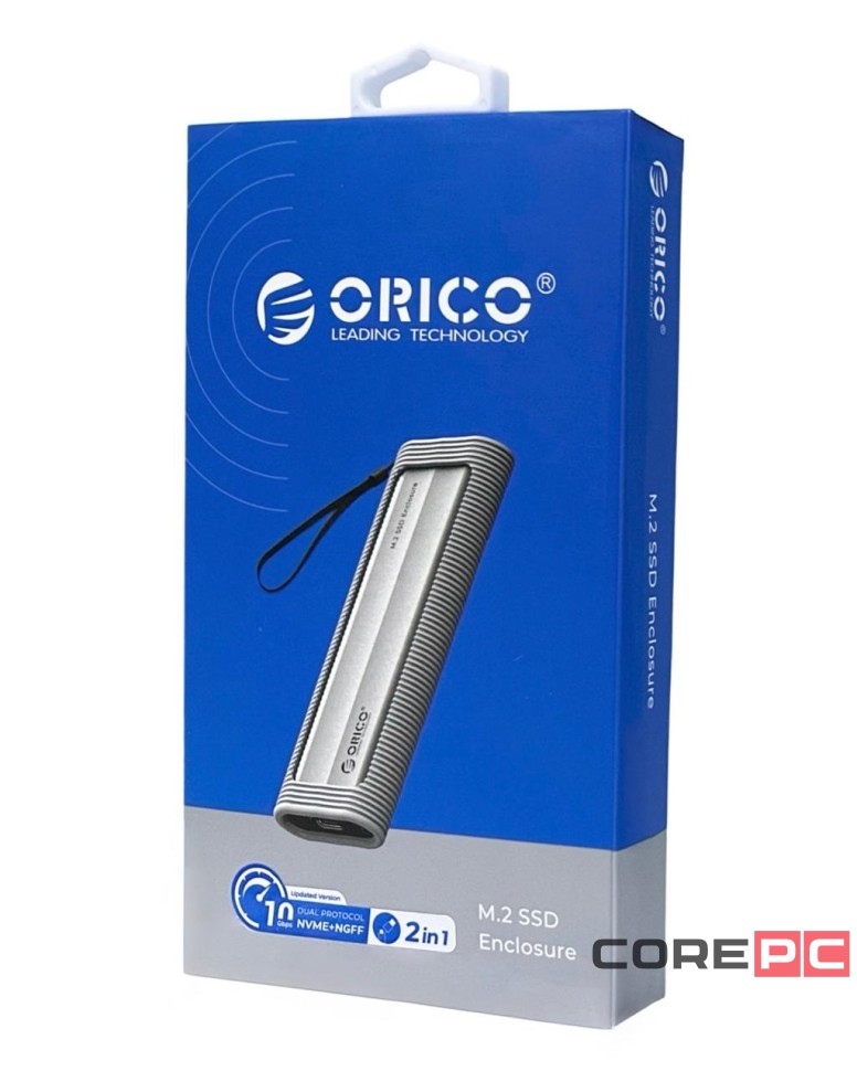 Внешний корпус для SSD M2 NVMe Orico AXM2S-G2-V1 USB-C серый
