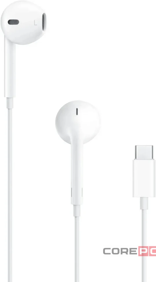 Гарнитура Apple EarPods A3046 USB Type-C (MTJY3) (белый)