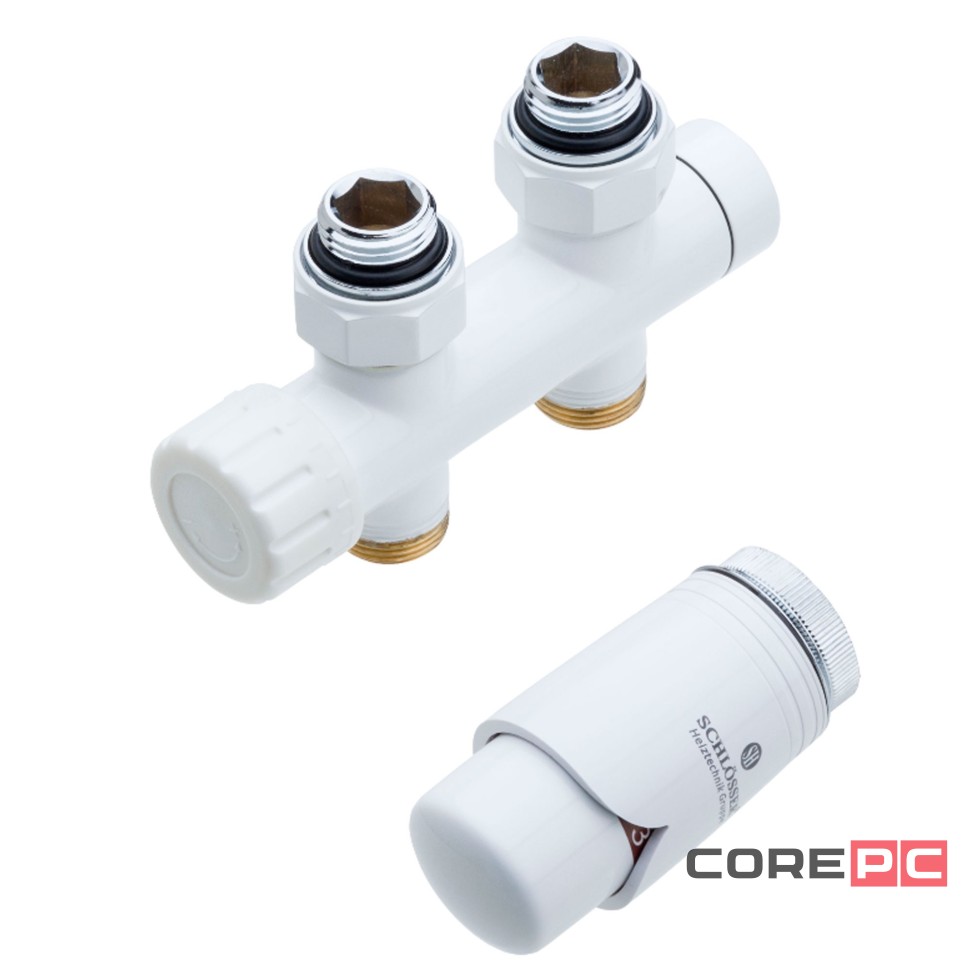 Узел подключения SCHLOSSER DUO-PLEX Бел.Проход.3/4 x М22x1,5 + 2 Ниппеля 1/2x3/4