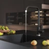 Смеситель для кухни MIXLINE МЛ-ГС12/ML-GS12 (308), рычажное управление, цвет черный