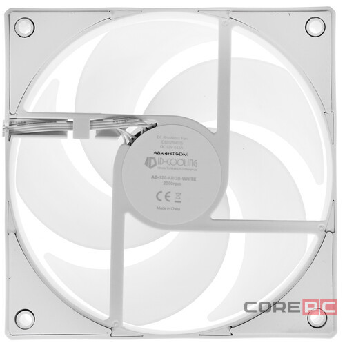 Вентилятор для корпуса ID-COOLING AS-120-ARGB-W