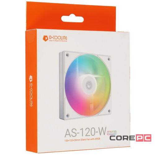 Вентилятор для корпуса ID-COOLING AS-120-ARGB-W