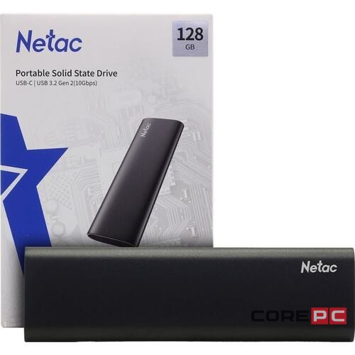 Внешний SSD NETAC 128 Gb Z SLIM Black NT01ZSLIM-128G-32BK