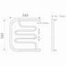 Водяной полотенцесушитель MIXLINE Серия СИМПЛ ПM2 ML-556325, нержавеющая сталь, пм-образная форма