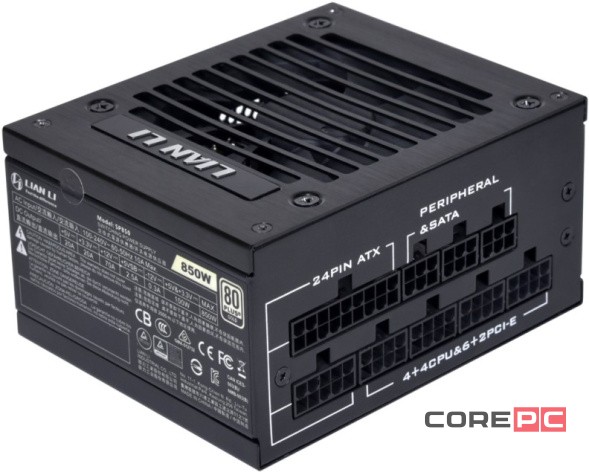 Блок питания Lian Li 850W SP850 Black (G89.SP850B.01RU) 16 Pin (PCIe 5.0 Connector Cable Details)