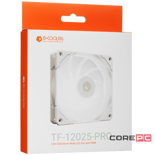 Вентилятор для корпуса ID-COOLING TF-12025-PRO-SW TRIO LED White