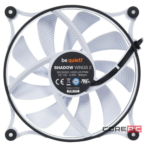 Корпусной вентилятор Be Quiet! SHADOW WINGS 2 WHITE 140mm BL091