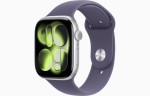 Apple Watch Series 11 46mm Silver Aluminum Case with Purple Fog Sport Band (M/L)