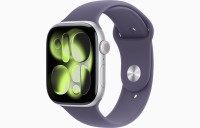 Apple Watch Series 11 46mm Silver Aluminum Case with Purple Fog Sport Band (M/L)