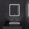 Зеркало MIXLINE Стив-3 600х700 (ШВ) сенсорный выключатель, часы + подогрев