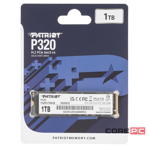 Твердотельный накопитель Patriot 1000 Gb P320 (P320P1TBM28)