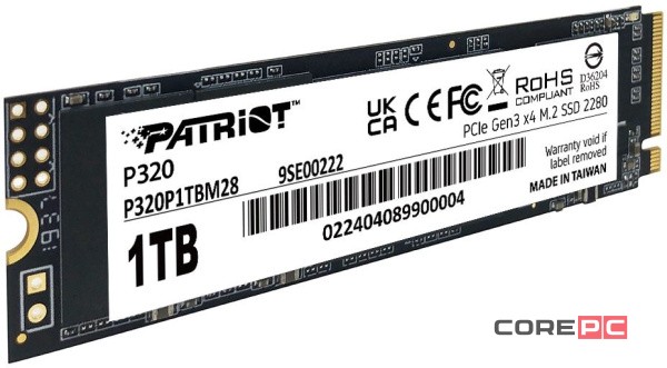 Твердотельный накопитель Patriot 1000 Gb P320 (P320P1TBM28)