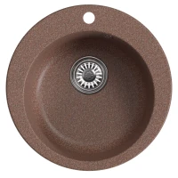 Мойкa МЛ-ГМ13 (ML-GM13) КОМФОРТ круглая, терракотовая (307), 495мм (глуб. чаши 200)