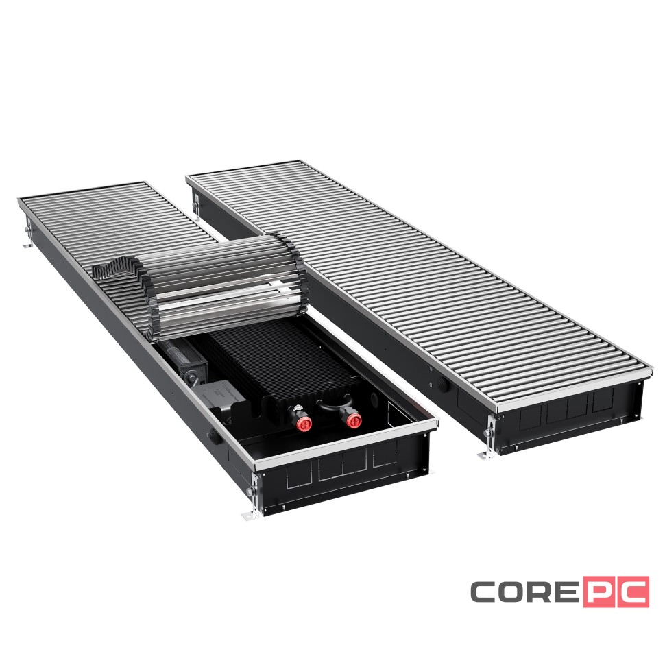 Конвектор внутрипольный Royal Thermo ATRIUM TURBO-90/300/2400-DG-U-NA