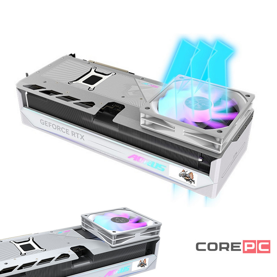 Видеокарта Gigabyte (GV-N5080AORUSM ICE-16GD) GeForce RTX 5080 16GB AORUS MASTER ICE