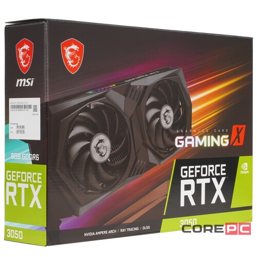 Видеокарта MSI (RTX 3050 GAMING X 8G) GeForce RTX 3050 8GB GAMING X