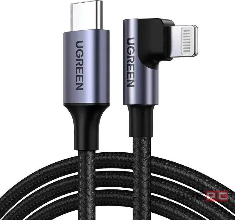 Usb Кабель-зарядка Type-C на Lightning Ugreen US305 3A 1.5м черный