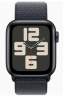 Apple Watch SE (2024) 44mm Midnight Aluminium Case with Ink Sport Loop (One Size)
