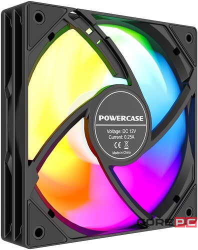 Вентилятор для корпуса Powercase (M53-12 ARGB) Black