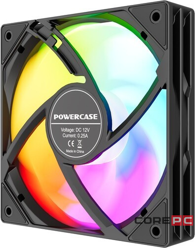 Вентилятор для корпуса Powercase (M53-12 ARGB) Black