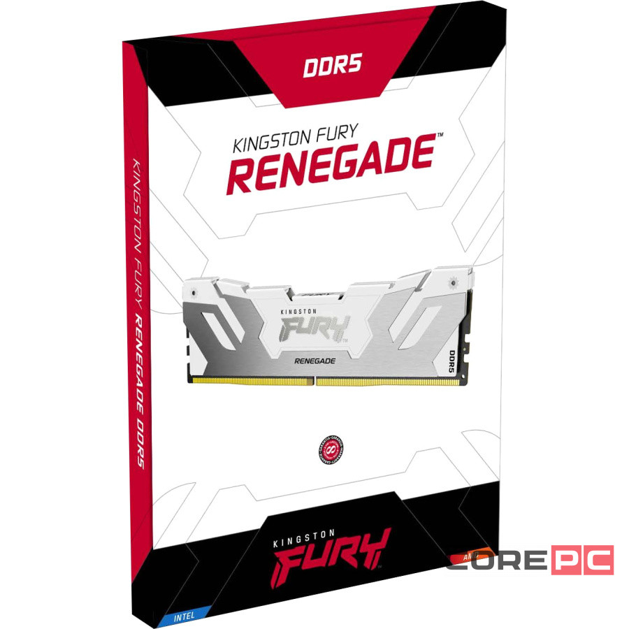 Оперативная память 16 Gb 6400 MHz Kingston FURY Renegade RGB White (KF564C32RWA-16)
