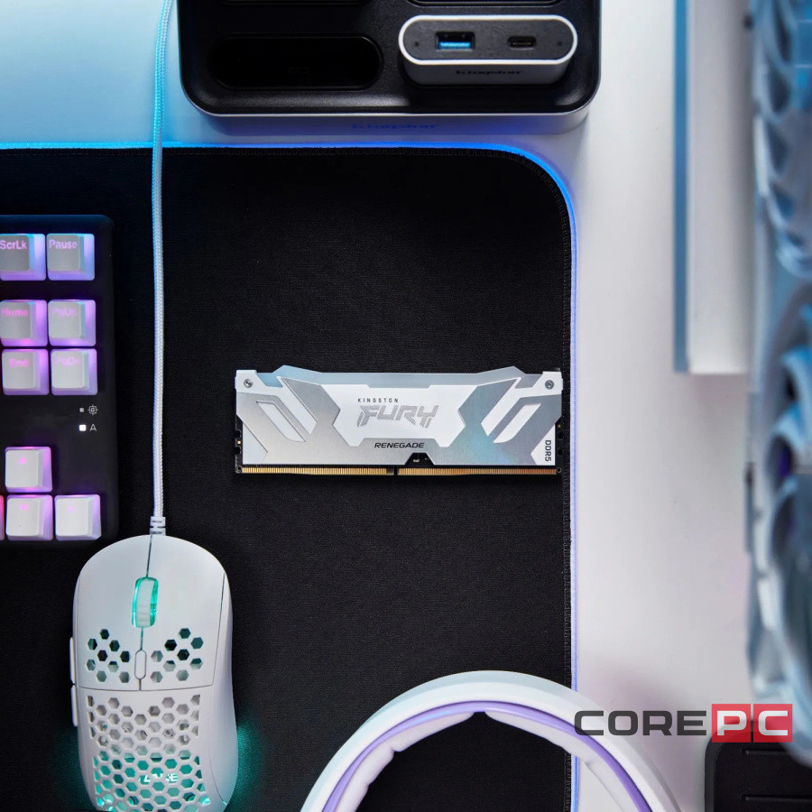 Оперативная память 16 Gb 6400 MHz Kingston FURY Renegade RGB White (KF564C32RWA-16)