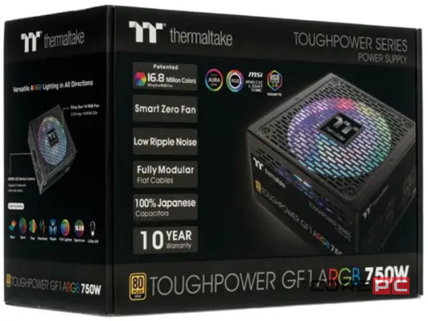 Блок питания Thermaltake 750W TOUGHPOWER GF3 ARGB TTP-750AH3FSG-3 PS-TPD-0750F4FAGE-1 16 Pin (PCIe 5.0 Connector Cable Details)