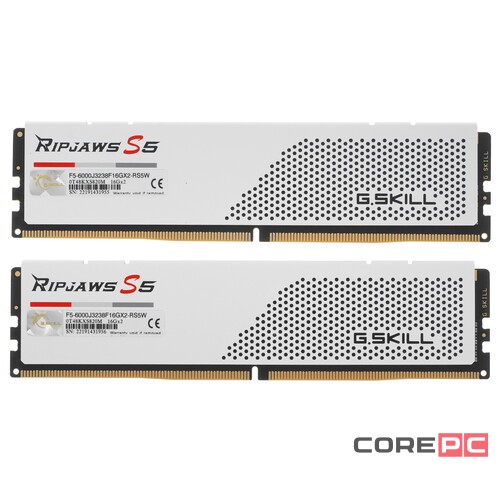 Оперативная память 32 Gb 6000 MHz G.Skill RIPJAWS S5 White (F5-6000J3238F16GX2-RS5W)