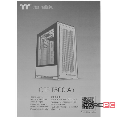 Компьютерный корпус Thermaltake CTE T500 Air TG Snow White (CA-1X8-00F6WN-00)
