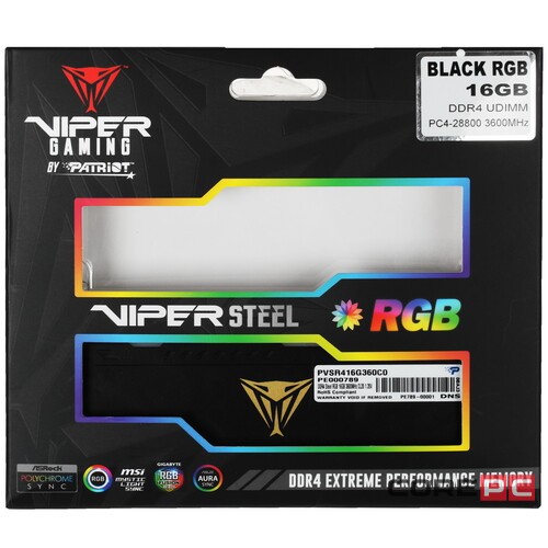 Оперативная память 16 Gb 3600 MHz PATRIOT (PVSR416G360C0K)