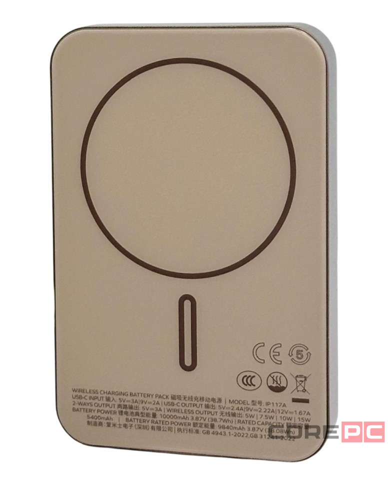Powerbank магнитный с MagSafe Momax Q. Mag X1 10000mAh IP117ACNL2 золотой