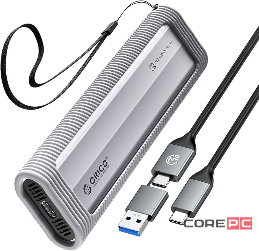 Внешний корпус для SSD M2 NVMe Orico AXM2-G2-V1 10Gbps USB-C серый