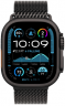 Apple Watch Ultra 2 (2024) 49mm Black Titanium Case Black Milanese Loop (M)