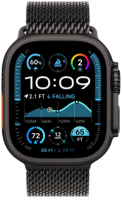 Apple Watch Ultra 2 (2024) 49mm Black Titanium Case Black Milanese Loop (M)