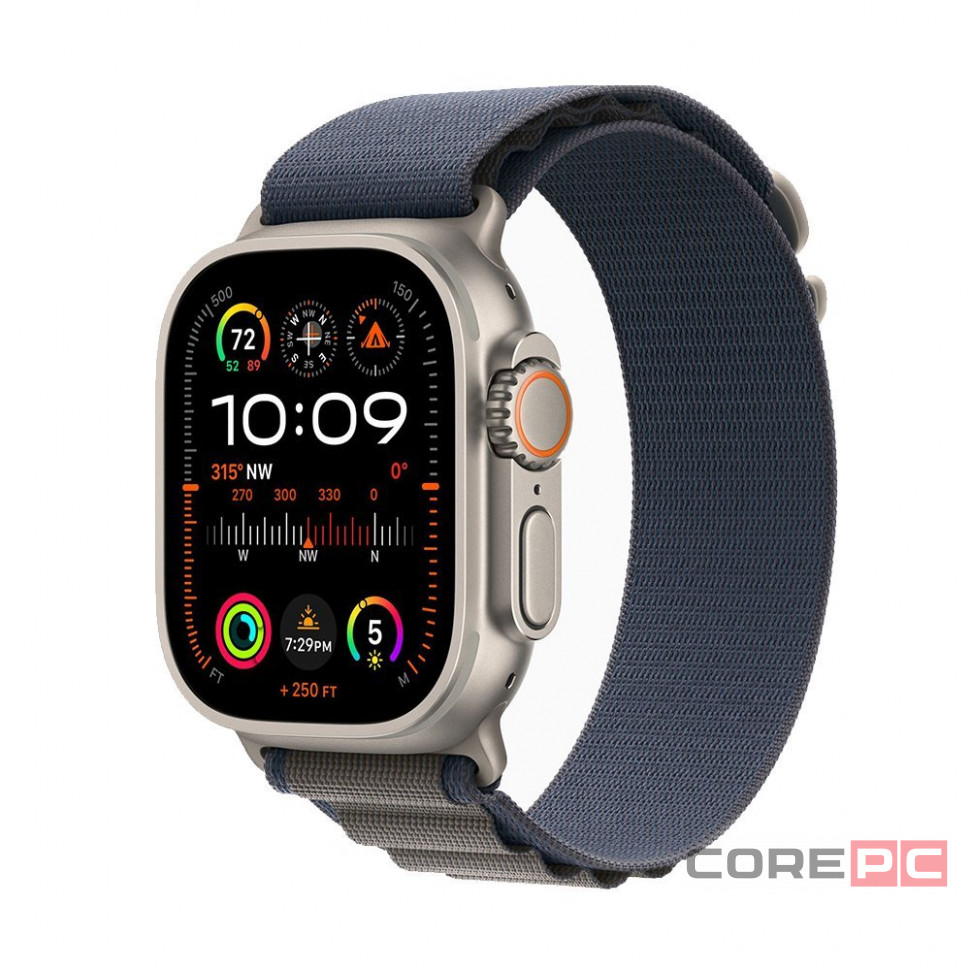 Apple Watch Ultra 2 49 mm (GPS+Cellular) Titanium Case Blue/Alpine Loop (L) (MREQ3)