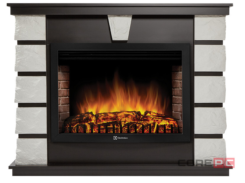 Портал Firelight Excalibur 30 камень белый, шпон венге