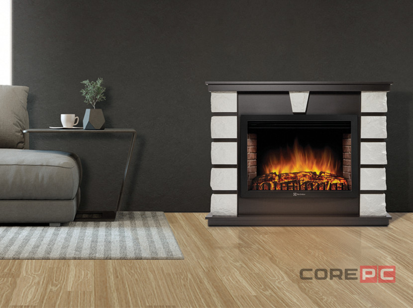 Портал Firelight Excalibur 30 камень белый, шпон венге