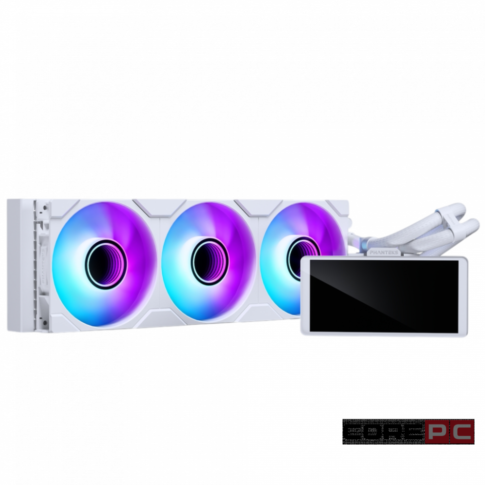 Система жидкостного охлаждения для процессора PHANTEKS Glacier One 360M25 G2 6” LCD ARGB White (PH-GO360M25G2LCD_DWT01)