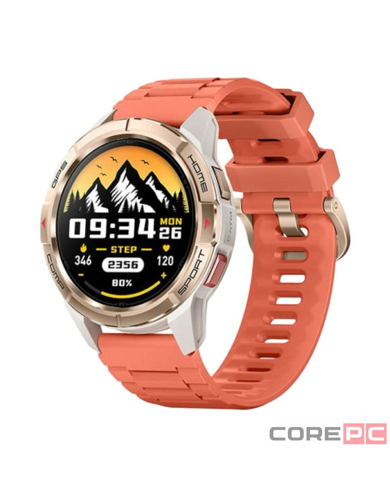 Умные часы Xiaomi Mibro GS Active (XPAW016) c русским языком + 2 ремешка золотой