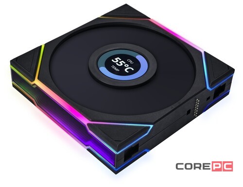 Комплект вентиляторов для корпуса Lian Li UNI FAN TL LCD 120 Reverse ARGB Black (G99.12RTLLCD3B.R0)