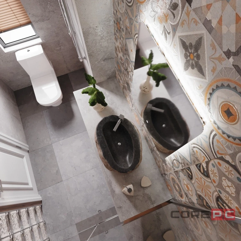 Зеркало MIXLINE Алон радиус - ЭКОНОМ 600х800 (ШВ) сенсор, светодиодная подсветка, мини короб