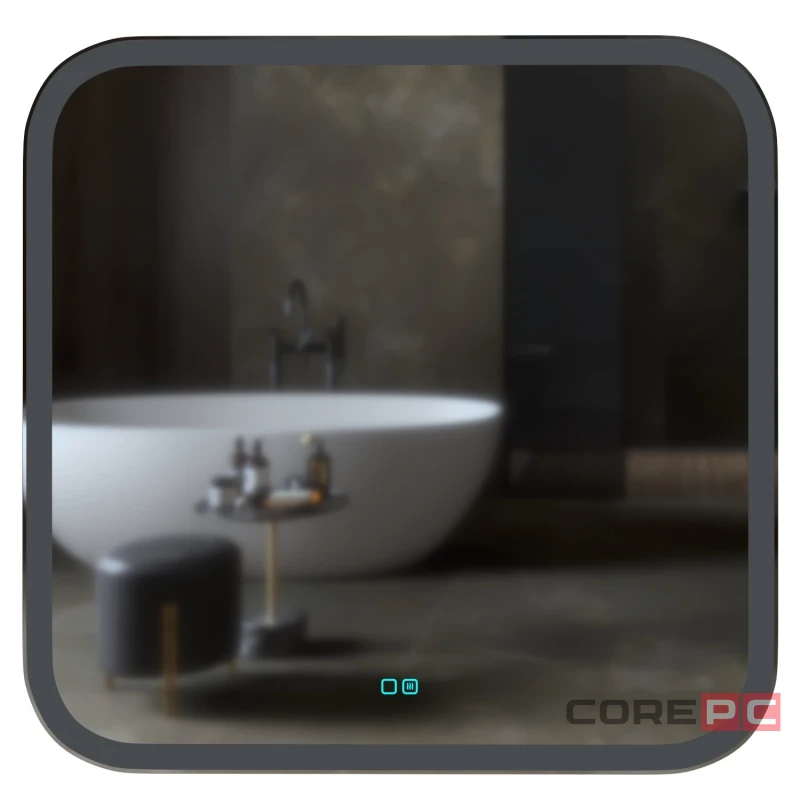 Зеркало MIXLINE Стив-2 700х685 (ШВ) сенсорный выключатель, светодиодная подсветка + подогрев