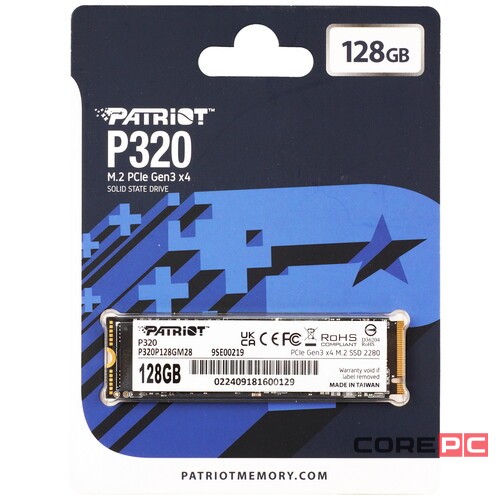 Твердотельный накопитель Patriot 128 Gb P320 (P320P128GM28)