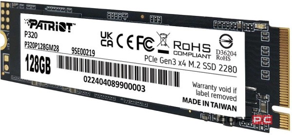 Твердотельный накопитель Patriot 128 Gb P320 (P320P128GM28)