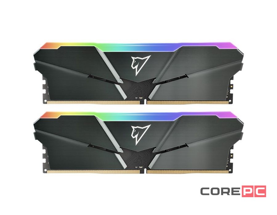 Оперативная память 16 Gb 3600 MHz NETAC SHADOW RGB Gray (NTSRD4P36DP-16E)